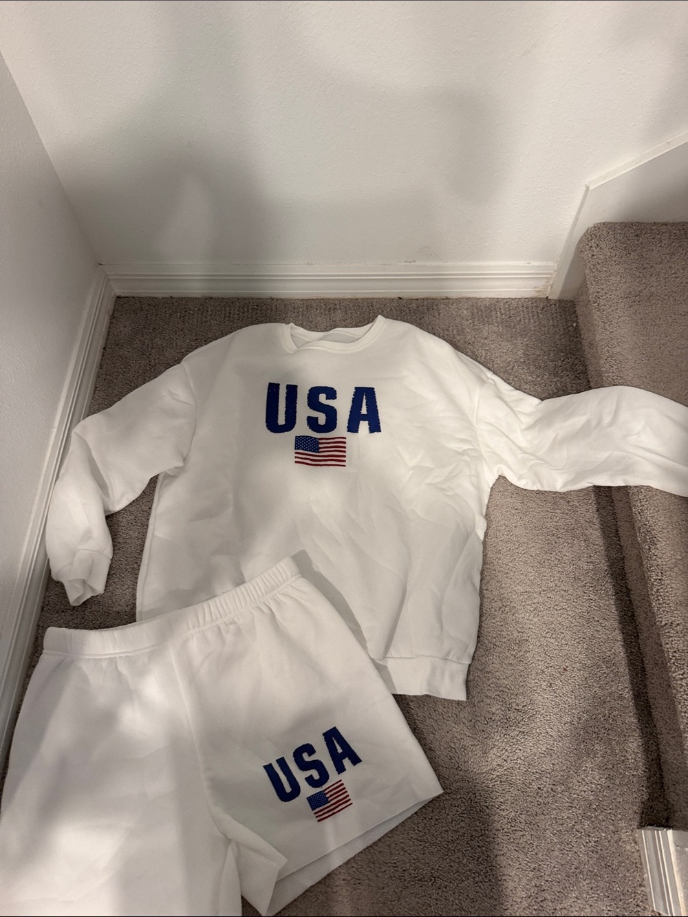 SHEIN White Cozy Loungewear Set